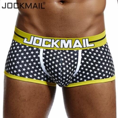 JOCKMAIL Brand boxer men underwear Breathable cotton Fashion sexy boxershorts men cueca boxer calzoncillos hombre boxer marca