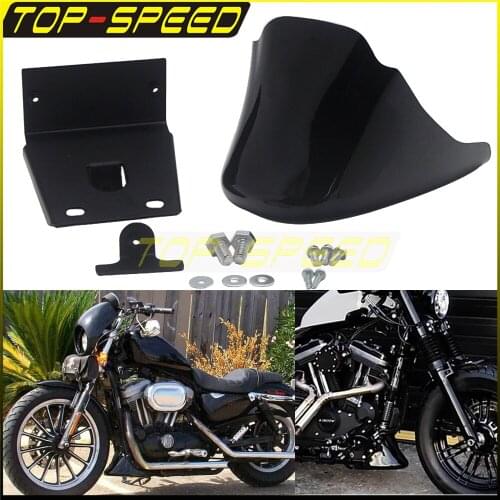 Motorcycle Universal Chin Lower Front Spoiler Air Dam Fairing Cover For Super Low XL883L 2011-2019 Iron 883 XL883N 2009-2020