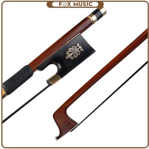 Advanced IPE Bow 4/4 Size Violin Bow Round Stick Bow AAA Grade Black Mongolia Horsehair Sheep Skin Grip Well Balance