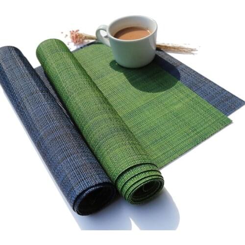 Waterproof Table RunnerTea Mat Home Textile Accessories Solid PVC Table Runner Hotel Restaurant Table Mat Table Decor LF825