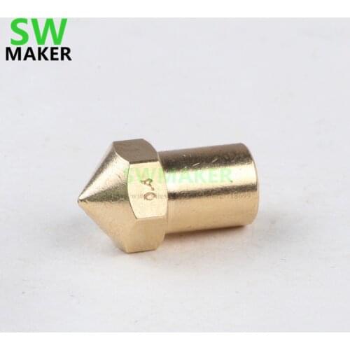 1 pcs creatbot replacement nozzle brass nozzle 0.4mm for 1.75mm creatbot 3D upgrade printer