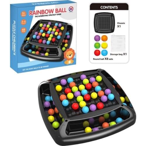 1Set Realistic Matchmaking Game Toy Eliminating Board Games Miniature Smart Stimulation Rainbow Puzzle Toy Table Game 69HE