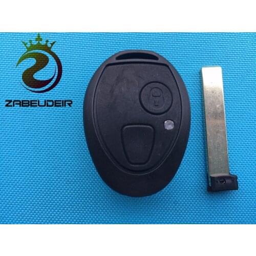 10Pcs/Lot New Key Shell For ROVER For MG For BMW For MINI ONE COOPER R50 ZT ZR 75 2 Button Remote FOB Case Blade Blank No Logo