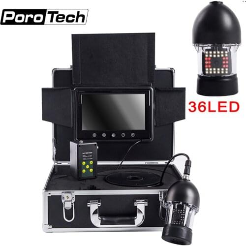 1000TVL 9inch 36lamp Fish Finder F08A Underwater Video Monitoring Camera Infrared LED Fishing Camcorder Brightness Adjustable