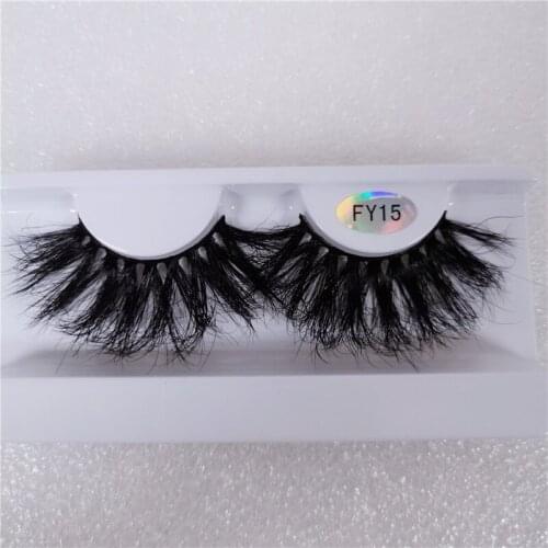 25mm Fluffy Dramatic Mink Lashes In Bulk Super Messy 3D False Eyelashes Wholesale High Quality Volume Makeup Eyelashes