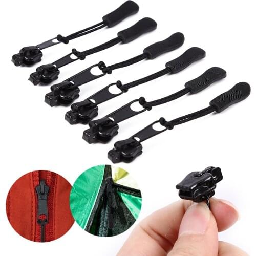 6PCS/Set Instant Zipper Universal Instant Fix Zipper Repair Kit Replacement Zip Slider Teeth Rescue New Design Zippers For Tent