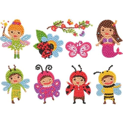 5D Diamond Painting Kits for Kids Diamond Dots Kits Paint by Numbers Diamond Puzzles Sticker for Pocketbook, Cup, Phone