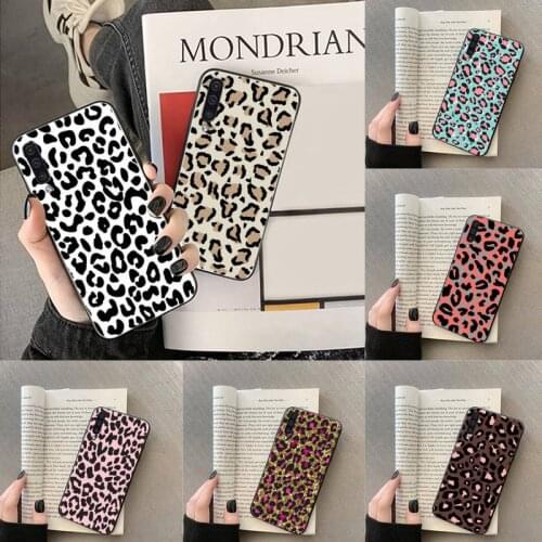 Leopar Sexy Phone Case For Samsung A20 A30 30s A40 A7 2018 J2 J7 prime J4 Plus S5 Note 9 10 Plus