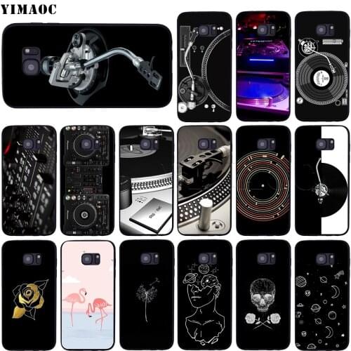 YIMAOC Turntables DJ Music Case for Samsung Galaxy A7 A8 A9 A10 A20 A30 A40 A50 A70 M10 M20 M30 S10e J6 Plus