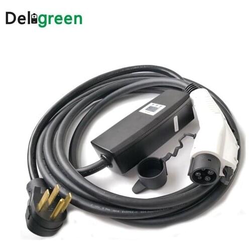 Deligreen Duosida QNBBM Khons Nema 14-50 plug to j1772 level 2 portable evse 16a ev charger