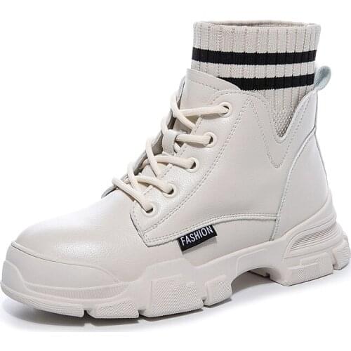 Kids Martin Boots 2020 New Autumn Boys Waterproof Pu Leather Boots Fashion Girls Non-slip Soft Sole Sneakers Ankle Zipper Boots