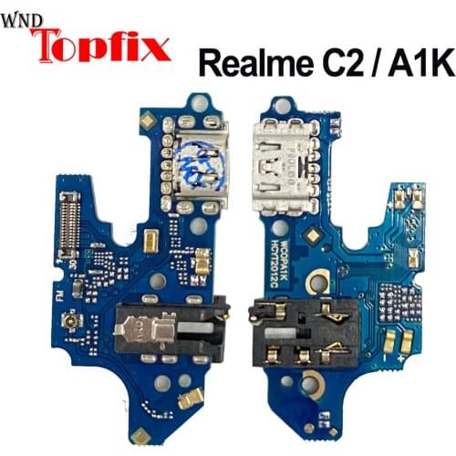 For Realme C2 RMX1941 USB Charging Port Flex Cable For Realme A1K CPH1923 Charger Port Dock Plug Connect Board