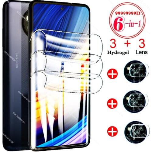 For Xiaomi Poco X3 Pro Hydrogel Film Camera Glass On Xiomi Poco X3 NFC X3NFC X3Pro M3 F3 Safety Film PocoX3Pro Protective Film
