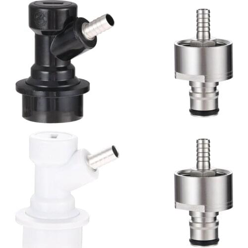 Beer Brewing Carbonation Cap with 5/16" Barb Ball Lock Disconnect Fits for Soda Beer and Most of Soft Drink Pet Bottles