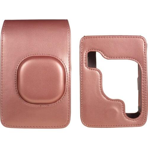 4Colors Compact Size Instant Camera Case Bag PU Leather with Shoulder Strap Compatible with Fujifilm Fuji Instax mini LiPlay