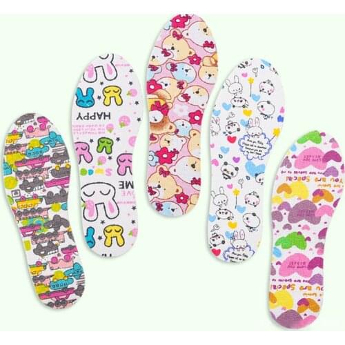 Kids Kids Shoe Pad Cut Free Size Massage Cushion Latex EVA Ultralight Soft Pads Children Insole Cartoon Cute Protector Insert