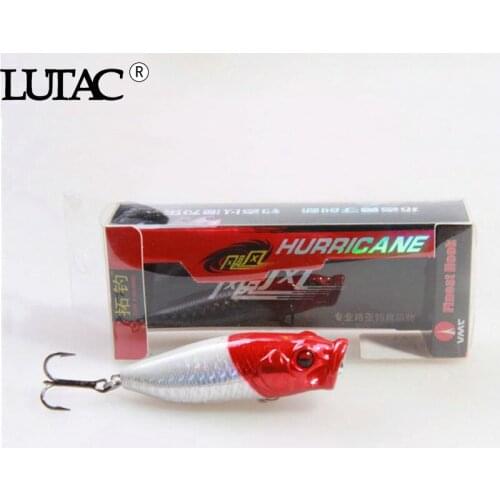 LUTAC Fishing bait Poppers 10g top water Hard plastic bait fishing lures 2020 carp fishing