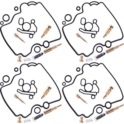 4 Sets Carburetor Repair Rebuild Kit Rubber & Metal Motorcycle Fit for Suzuki RF600R RF900R 1996 1995 1994