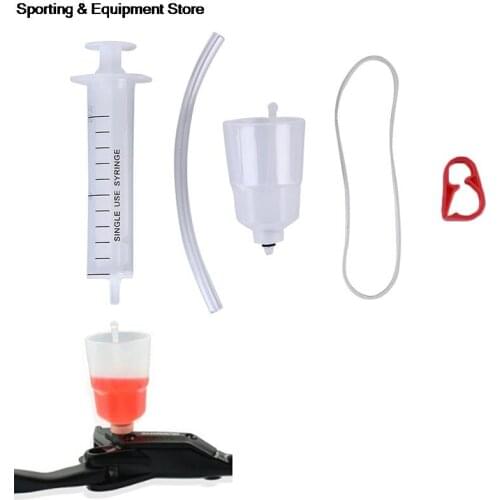 1Set Bicycle Hydraulic Disc Brake Mineral Oil Bleed Kit Funnel Syringe Oil Stoper Set MTB Brake Repair Bike Tools Parts