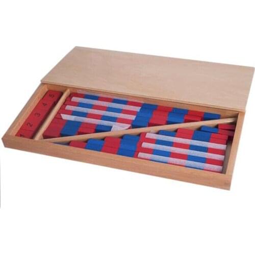 NEW Montessori Mathematics Material - Small Numerical Rods with Number Tiles