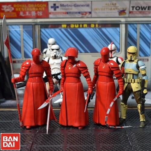 Genuine Hasbro Star Wars SHF The Last Jedi Black Warrior Red Guard Storm Soldier White Soldier Joint Movable Figure Model