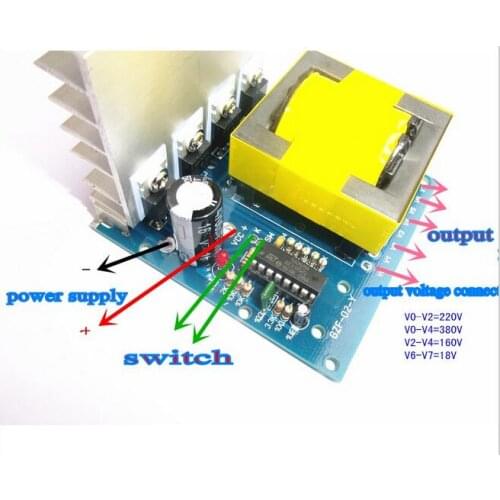 DC-AC Converter 12V to 220V 380V 18V AC 500W Inverter Board Pre booster module