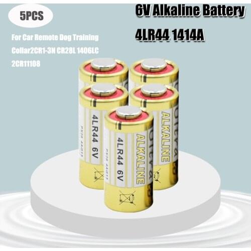 5pcs 6V 4LR44 Alkaline Batteries for Dog Training Shock Collars Beauty pen A544V 4034PX PX28A L1325 4AG13 544 4A76 Dry Batteries