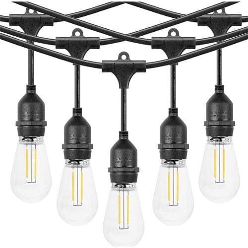 S14 LED String Light Commercial Grade Waterproof Vintage Style Party Globe Led Light Outdoor Festoon String Christmas Wedding