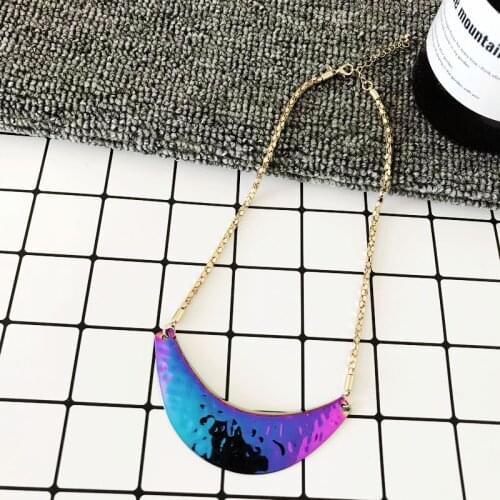 Reflective Changing Fashion Simple Color Painting Mainstream Goddess Temperament Aesthetic Elegant Creative Necklace