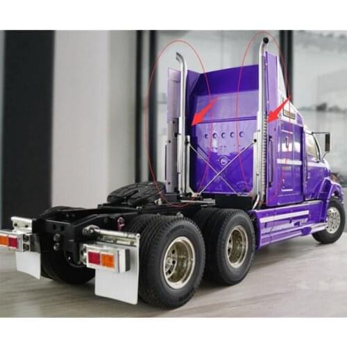 Tamiya Truck Metal Exhaust Chimney Model For 1/14 Scale RC Toy Tractor Trailer TAMIYA SCANIAA R620 BENZZ 3363 MAN TGX KING GL KNIGHT VOLVO FH16 Trucks Upgrade Parts