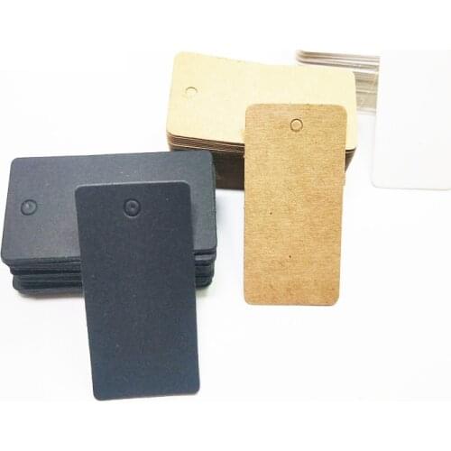 5X10Cm Kraft Paper Swing Tags Name Rectangle Paper Label For Clothing Hang Tags For Gift Regards Blank Tag Id Card Price Lists