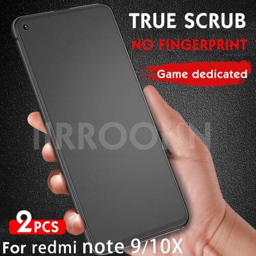 2Pcs/lot Matte Tempered Glass For Xiaomi Redmi note 9 10X glass Screen Protector redmi 10X Glass For redmi note9 glass Redmi 10X