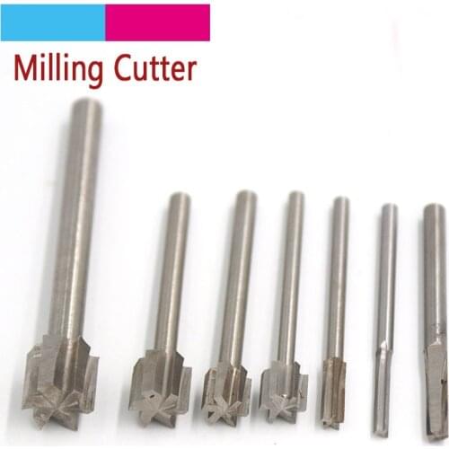 1pcs Wood Carving Engraving Knife Milling Cutter 3-10mm End Mill White Steel Clear Bottom Knife WoodWorking Tools QingD