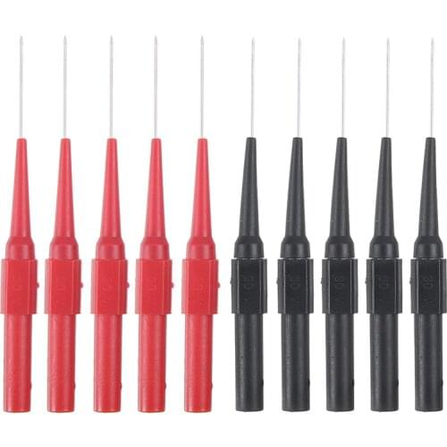 10pcs Car Repair Insulation Piercing Needles Multimeter Test Pen Probes Instrument Parts Multimeter Accessories