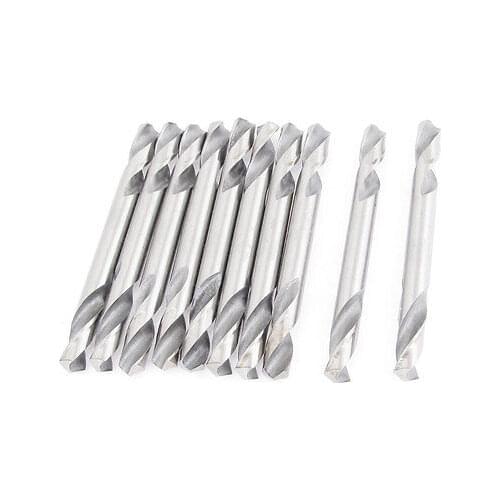 OZE19921102 10 PCS High Speed Steel 3.2/4.2/5.2mm Drilling Tool Double End Twist Drill Bit