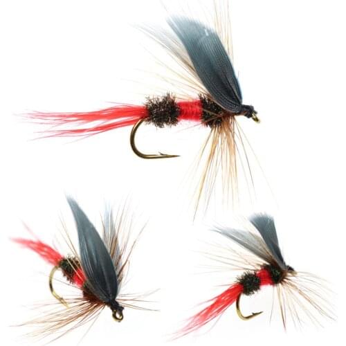 20PCS/Pack #10 Royal Wulff Coachman Dry Fly Trout Fishing Insect Bait Artificial Fishing Lure Factory Wholesale Price