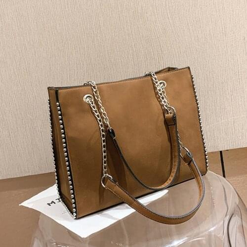 2021 New Casual Chain Crossbody Bags For Women Fashion Simple Shoulder Bag Ladies Designer Handbags PU Leather Messenger Bags