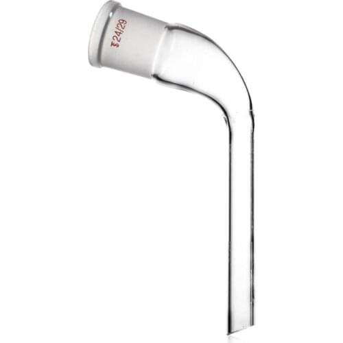 24/29,Glass Distilling Adapter With Ground Joint,105 Bent,Laboratory Glassware