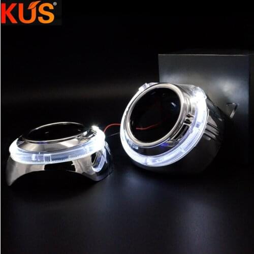 3.0 Inch DRL Angel Eyes Mask Cover Shrouds For H1 Q5 Hella Bixenon Projector Lens For Motorcycle Car Headlight Retrofit