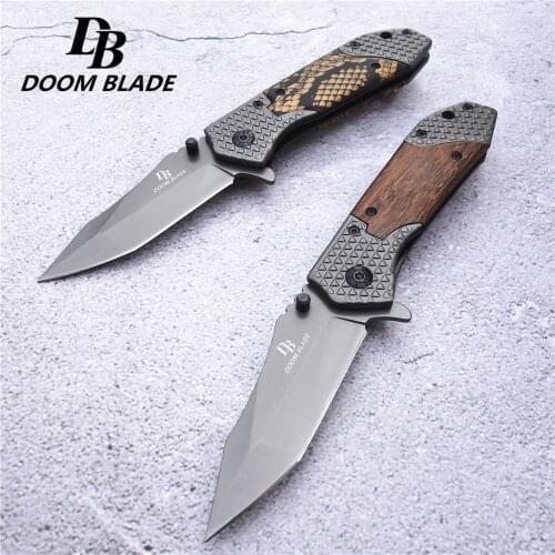 7.8" 57HRC Knives self-defense tactical knife camping outdoor folding knife pocket survival EDC tool high hardness fruit knife