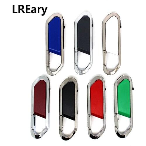 7 colors waterproof USB key Flash drive Pen drive memory stick pendrive 8GB 4GB 16GB 64GB 32GB cle business gift Hanging buckle