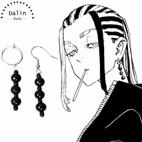 Anime Tokyo Avengers Earrings New Simple Acrylic Cartoon Character Tokyo Revengers Accessories Jewelry Gift