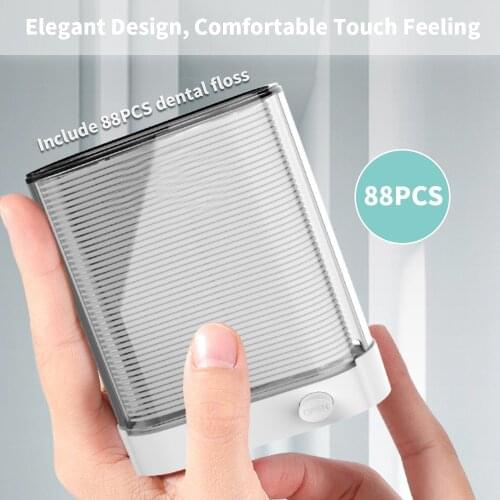 Automatic-Boxed Dental Floss Stick with 80Pcs Professional Dental Clean Flossers and Automatic Box for Home and Travel Use