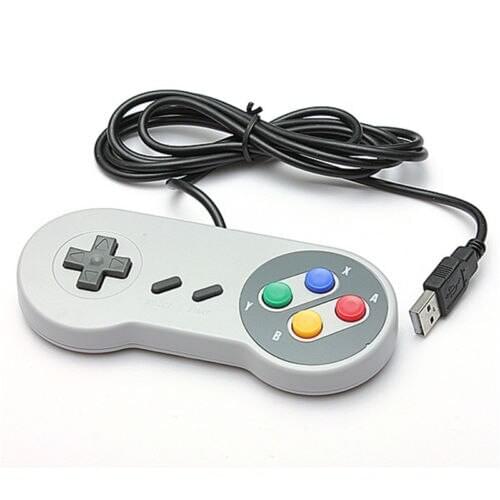 Free Shipping Mini USB Retro Classic Gamepad Joypad Controller For PC/MAC Super Nintendo Games