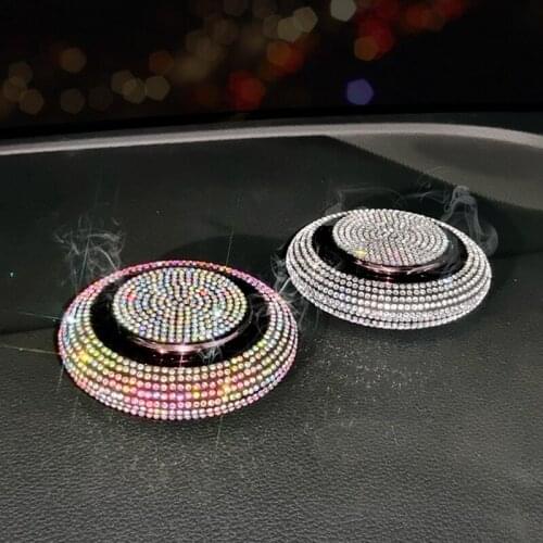 Glitter Rhinestone Car Air Freshener Perfume Fragrance Crystal Diamond Air Outlet Vent Fresh Car