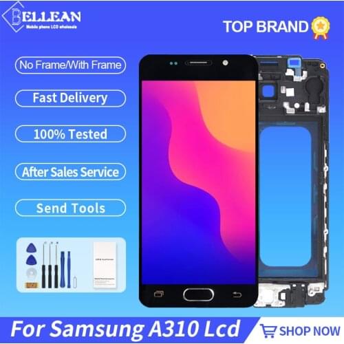 Catteny 4.7inch A3 2016 Display For Samsung Galaxy A310 Lcd Touch Panel Screen Digitizer A310F Assembly With Frame Free Shipping