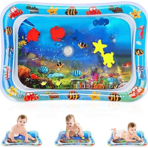 Baby Water Mat Inflatable Cushion Infant Toddler Water Toy Play Mat for Children Early Education Developing Baby Toy Summer Toys