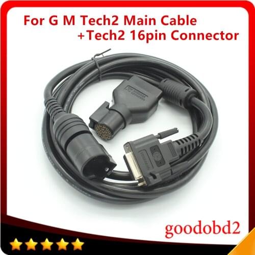 For TECH2 Diagnostic Tool 16 PIN Adaptor TECH 2 Scanner Tools VETRONIX TECH2 Main Test Cable with Car OBD2 16PIN Connector