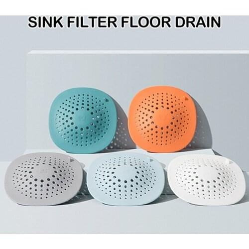 Kitchen Sink Filter Bathroom Floor Drain Plug-proof Filter Sink Shower Drain Hair Extension Plug Cover Household Accessories