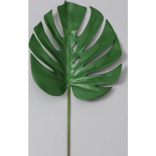 Simulation Turtle Leaf Plastic Artificial Green Plants For Home Garden decoration Wedding Flower wall Background Fake Leaves